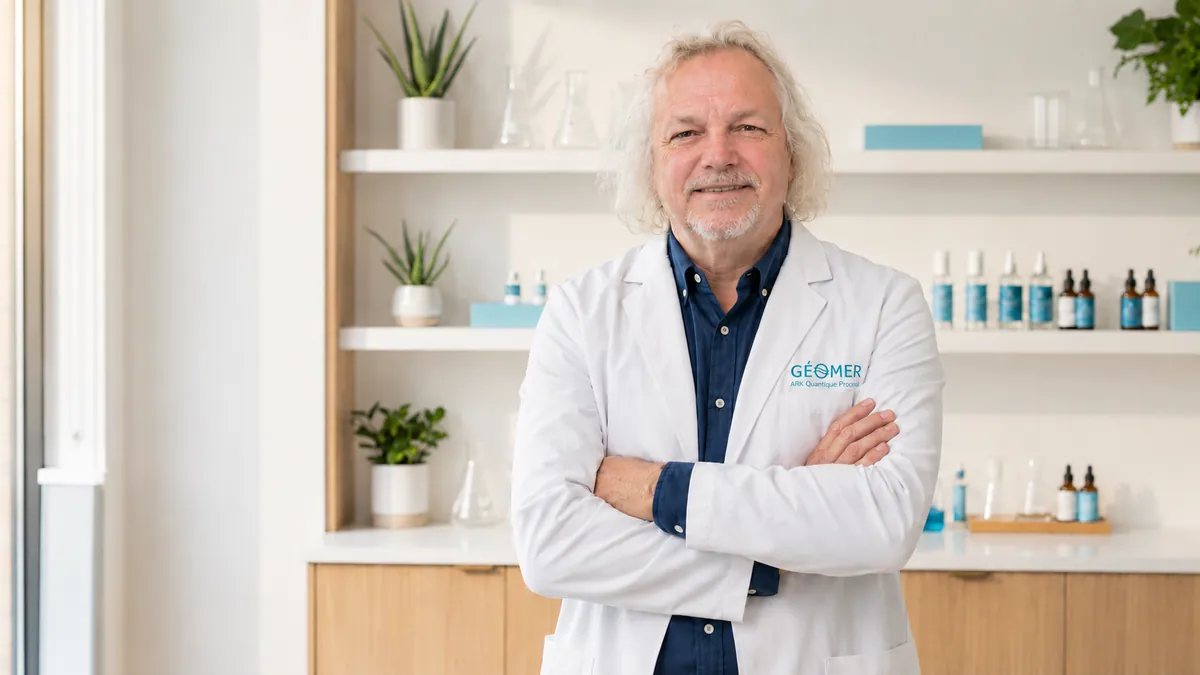 Alain Ledroit, fondateur du Laboratoire Géomer, au laboratoire