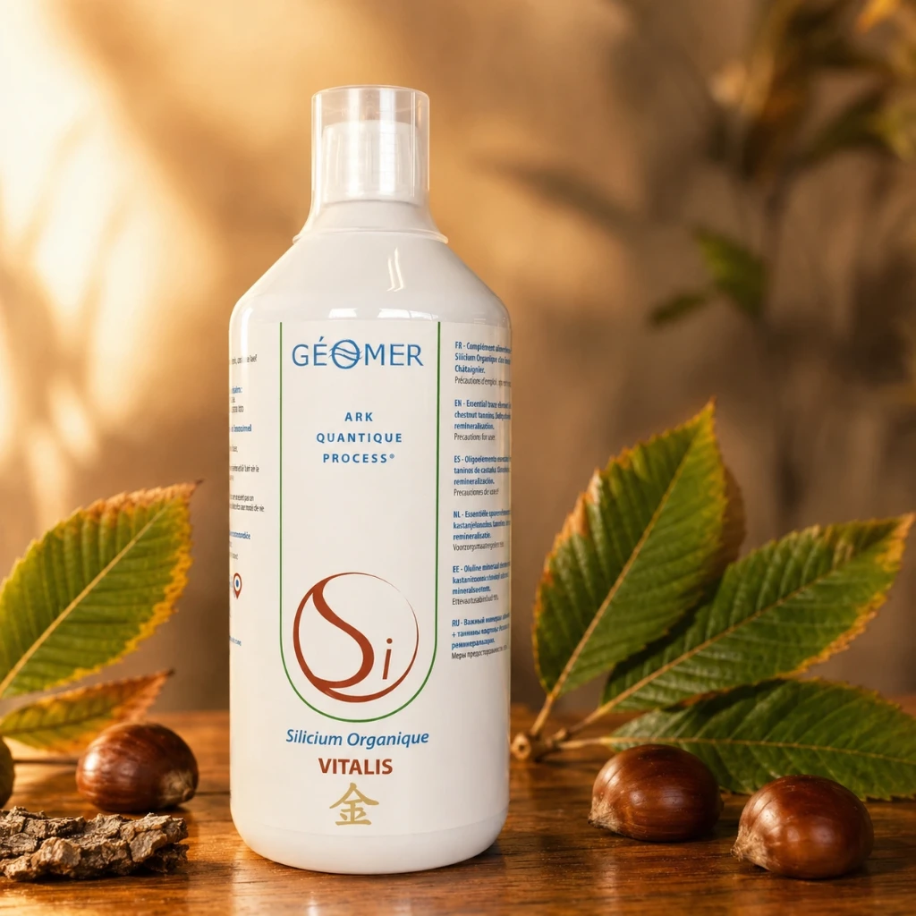Silicium Organique Vitalis et châtaignes — Laboratoire Géomer